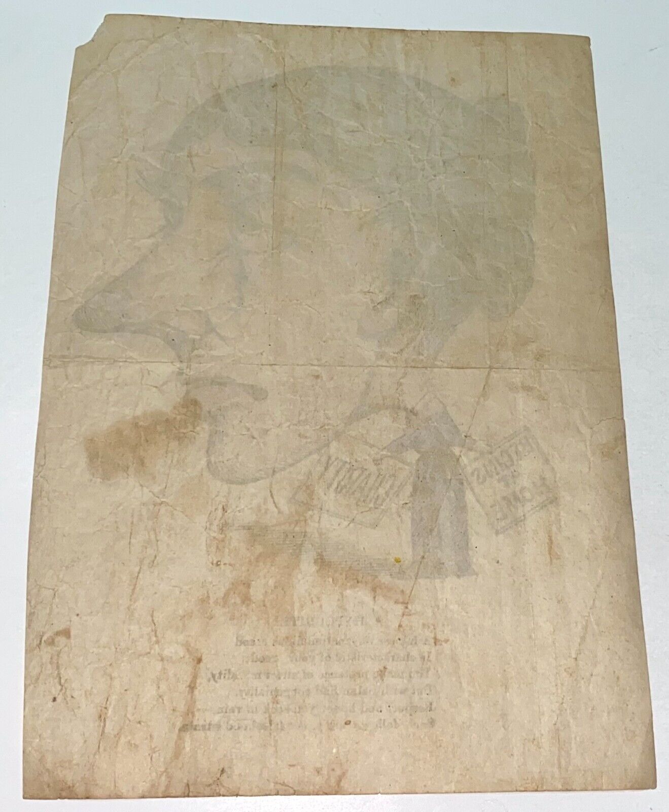 Rare Scarce Antique Victorian Vinegar Valentine American Comic! Hypocrite Poem!