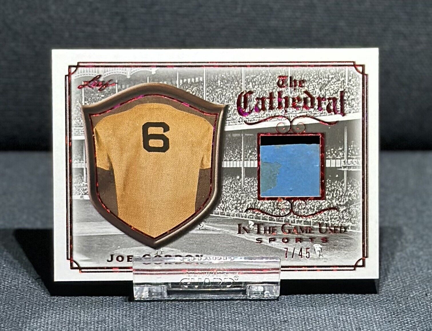 Leaf In The Game Used Joe Gordon New York Yankees HOF Seat Relic 7/45