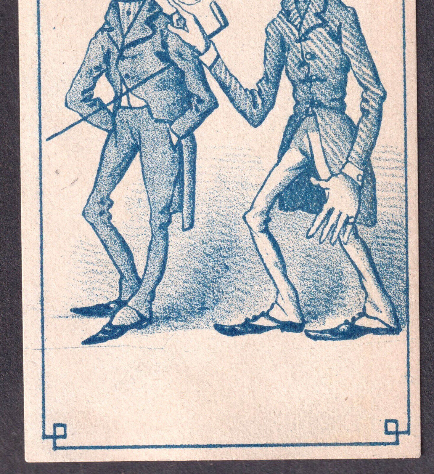 Dandy 1800's Dude Barber Scar "Relic of Barberism" Comic Victorian Trade Card