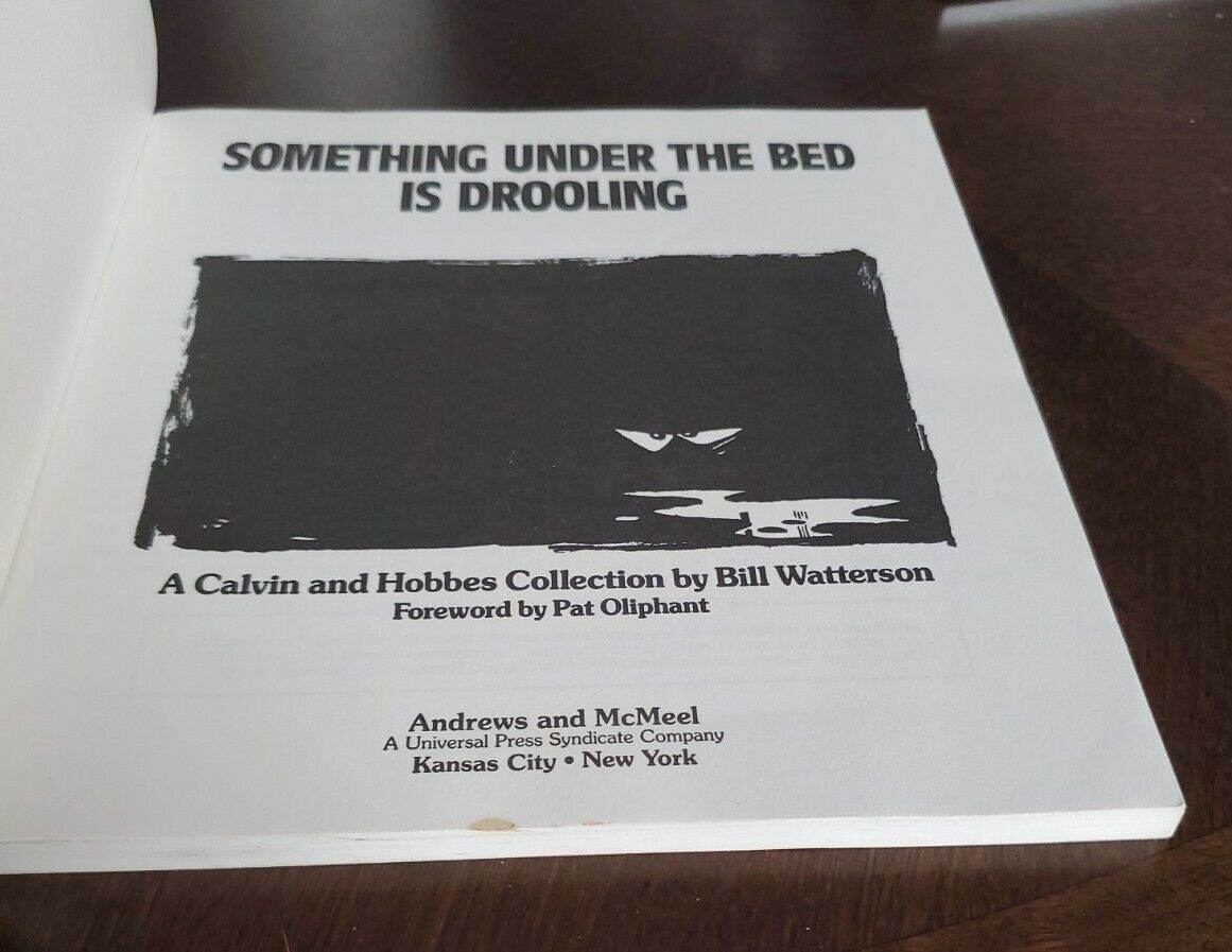 Lot of 2 Calvin and Hobbes books. The Essential and Something under the bed is 