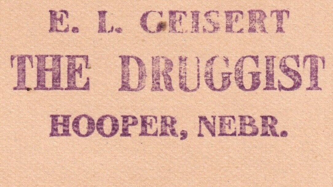 Hooper Nebraska 1800's Train Station LePages Glue Bottle Ad Cop Comic Trade Card