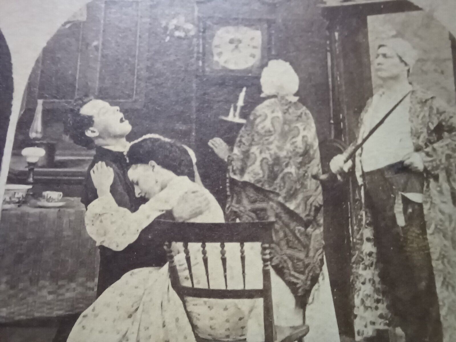 1800's COMICS and GROUPS CLOCK WATCHER Stereoview PHOTO Card