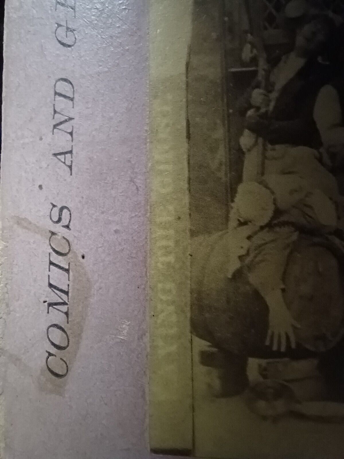 1800's COMICS and GROUPS SEANCE GHOST SCARE Stereoview PHOTO Card