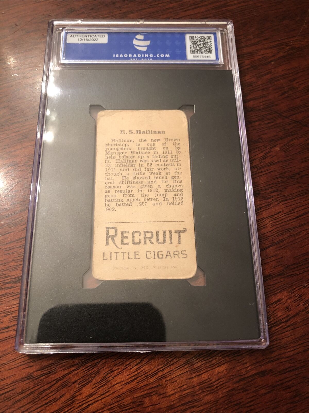 1912 T207 ES HALLINAN