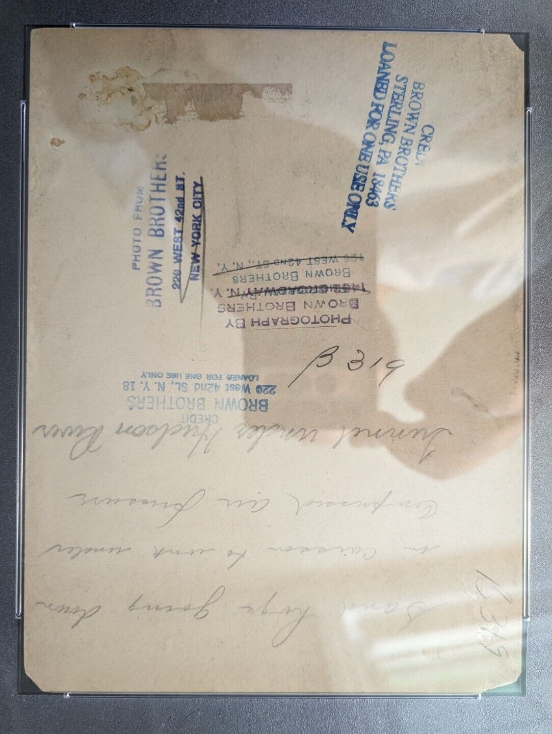 Hudson Tunnel Workers NYC Type I Photo PSA Brown Bros. 1 1900s Sandhogs New York