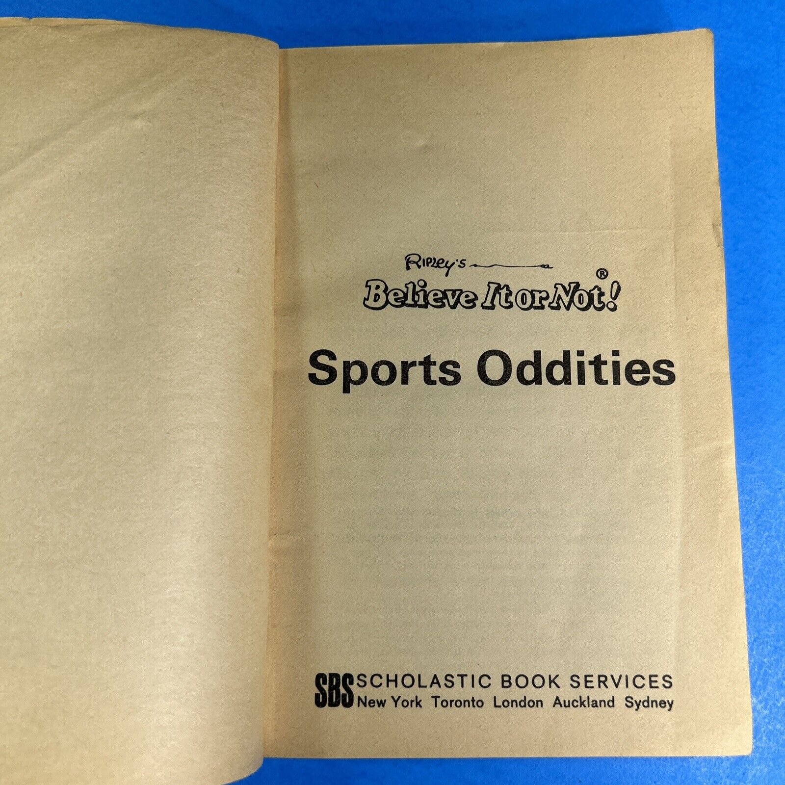 Ripley's Believe It or Not Lot 2 Books SPORTS ODDITIES & STRANGE COINCIDENCES