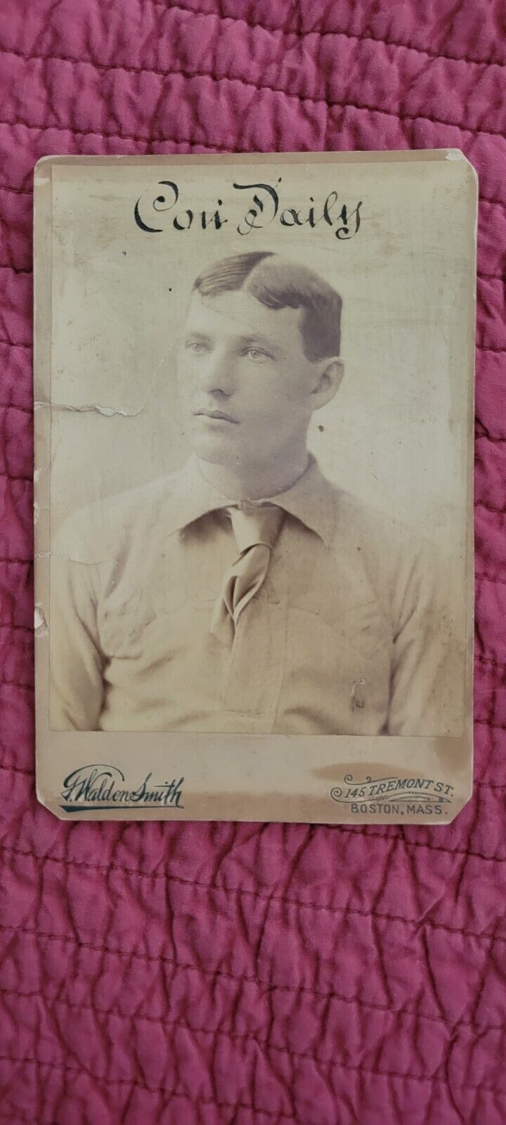 1890 Studio Cabinet CON DAILY- BROOKLYN Club Players League - Great image