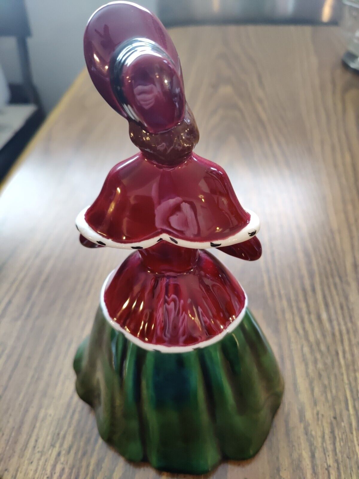 Holland Mold Hand Painted 1800s Victorian 10" Lady With Muff Excellent Condition