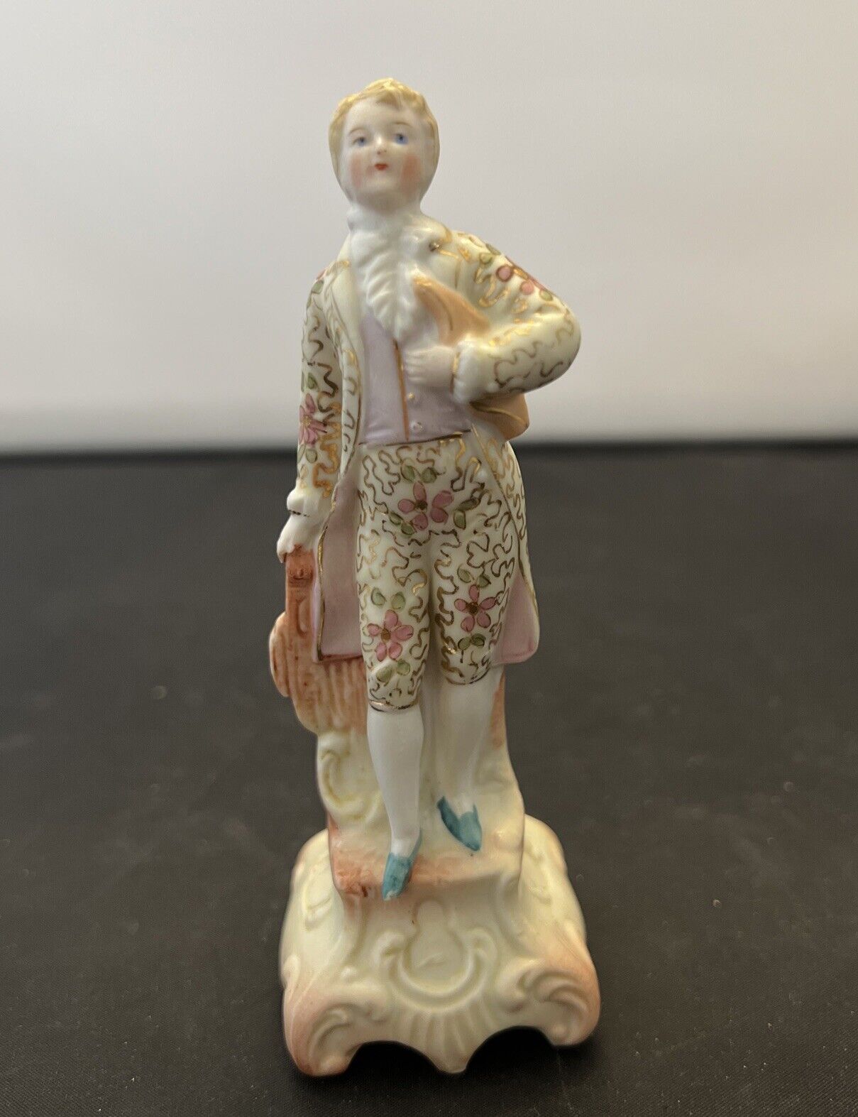 Bisque Gentleman Colonial 1800s Style Figurine
