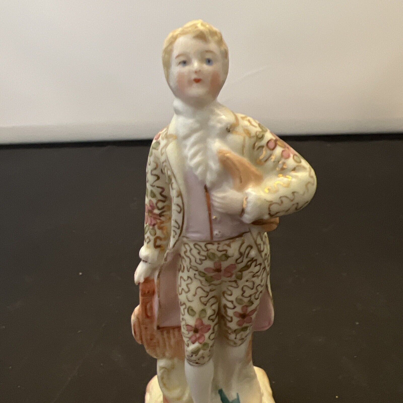Bisque Gentleman Colonial 1800s Style Figurine
