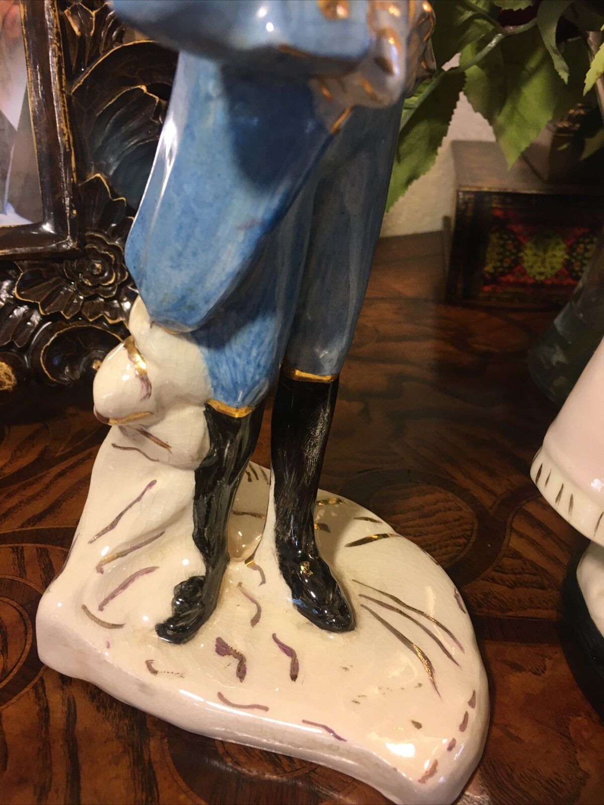 Rare Antique 1800S-1900S French Old Paris Porcelain Woman & Man Figurines