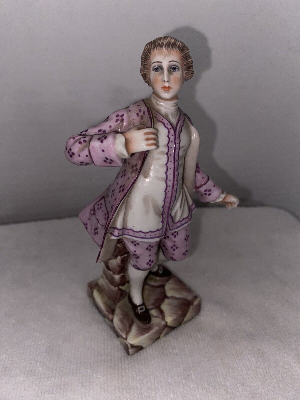 Antique Miniature Capodimonte Porcelain Figurine 1800’s Mark