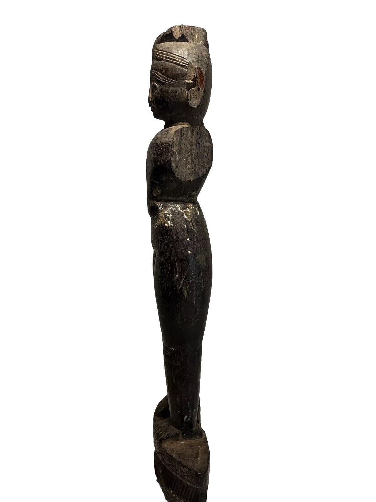 INDIAN HAND CARVED FIGURINE 1800’s STATUE