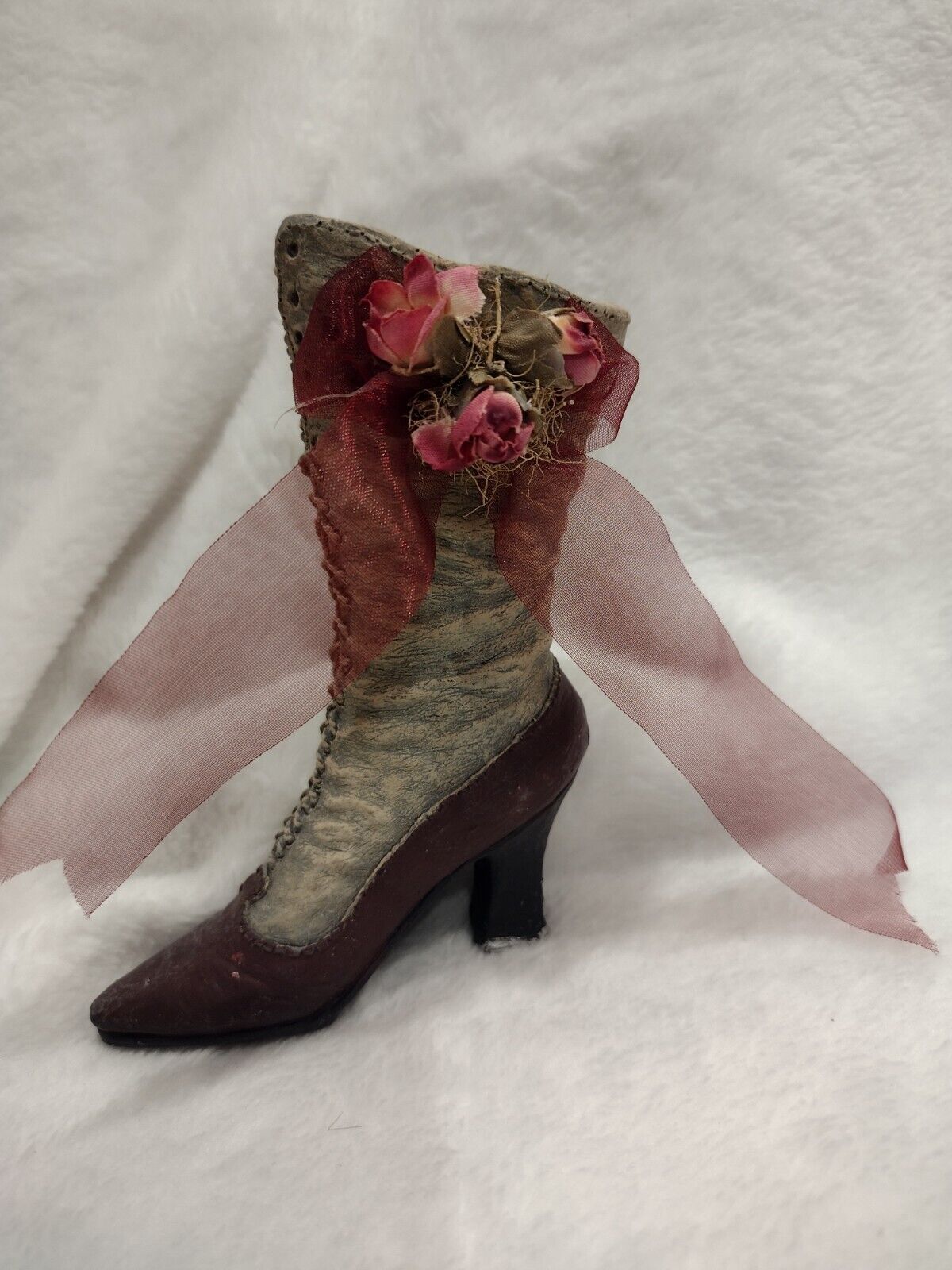 Vintage Miniature 1800's Boot Figurines Collection Set Of 3