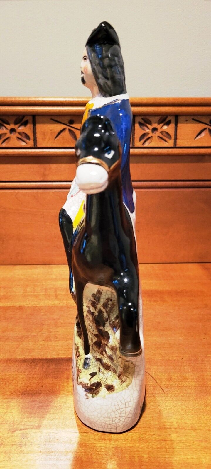 Dick Turpin Staffordshire Flatback Figure Vintage Antique late 1800's