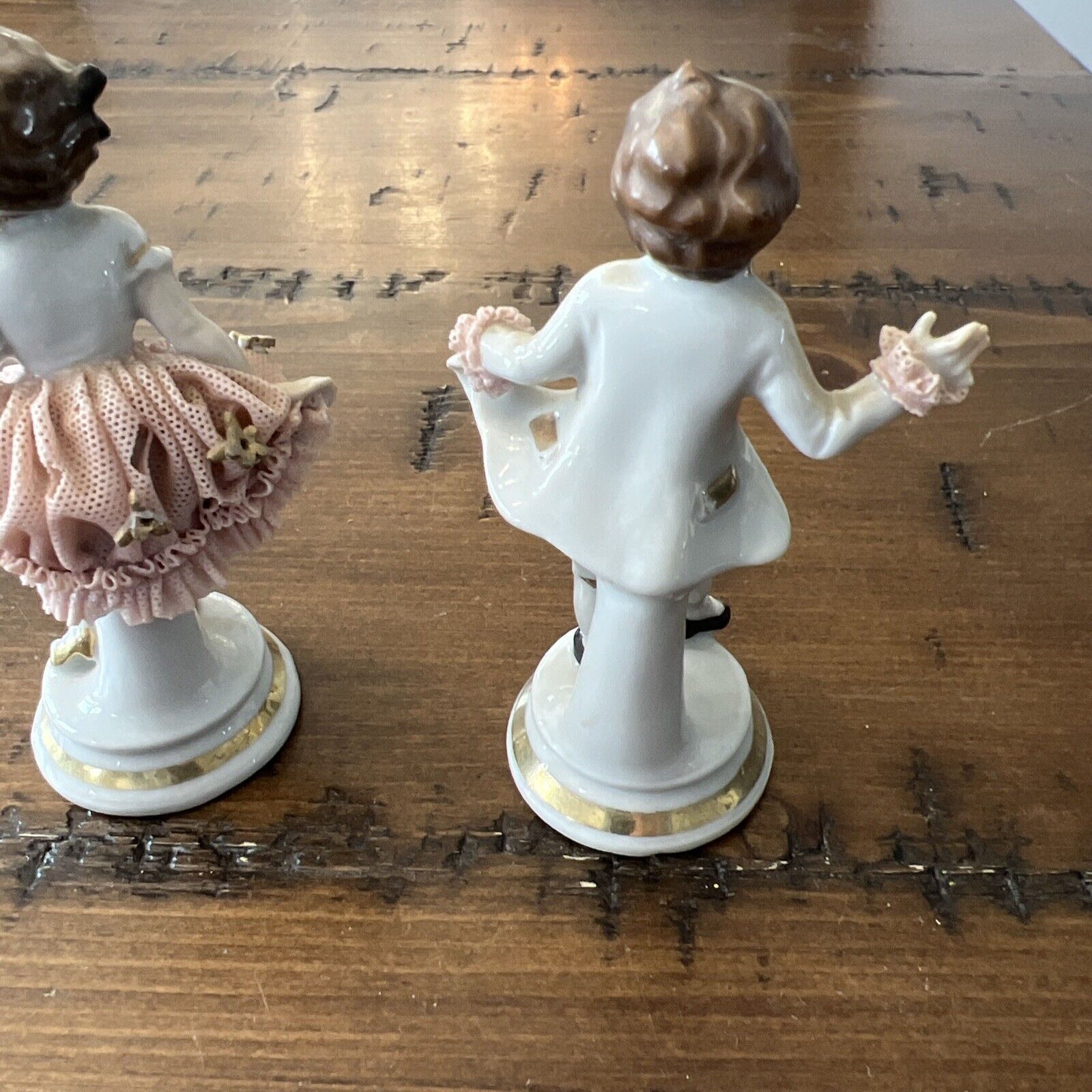 Vintage Dancing 1800's Couple Figurine Made in Germany