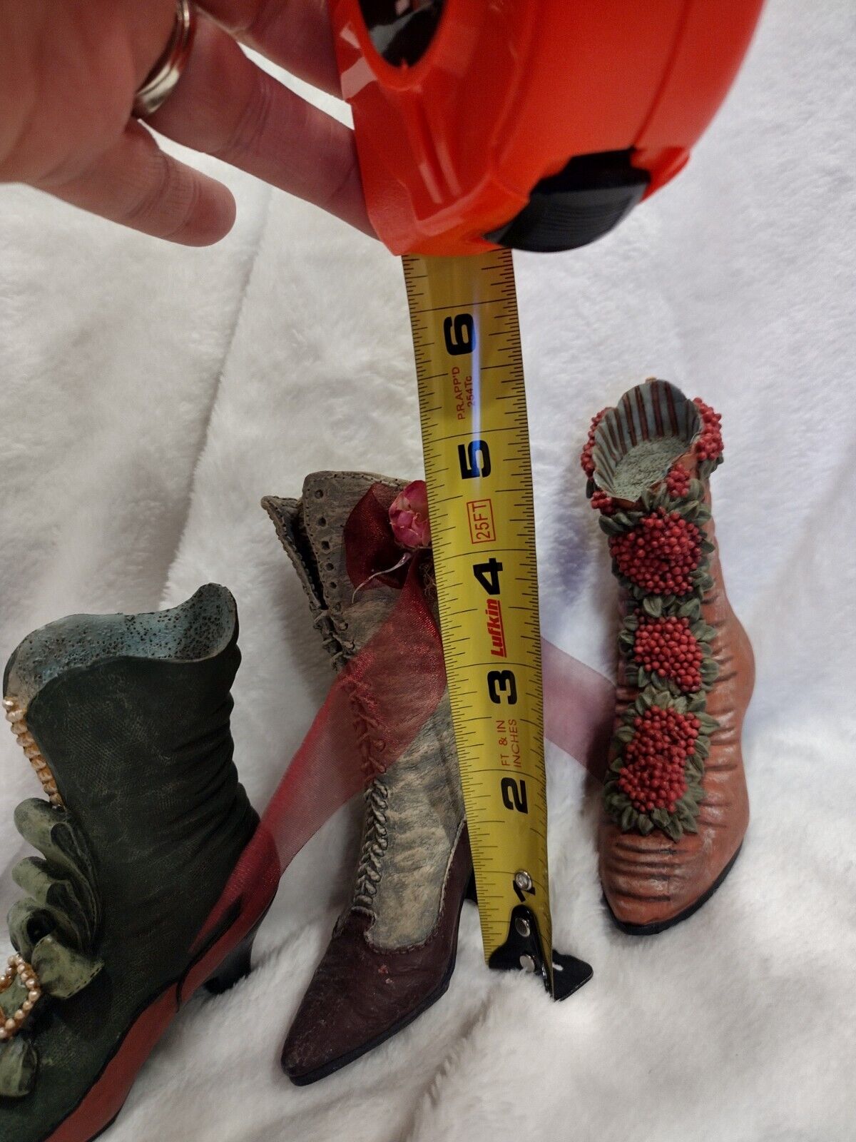 Vintage Miniature 1800's Boot Figurines Collection Set Of 3
