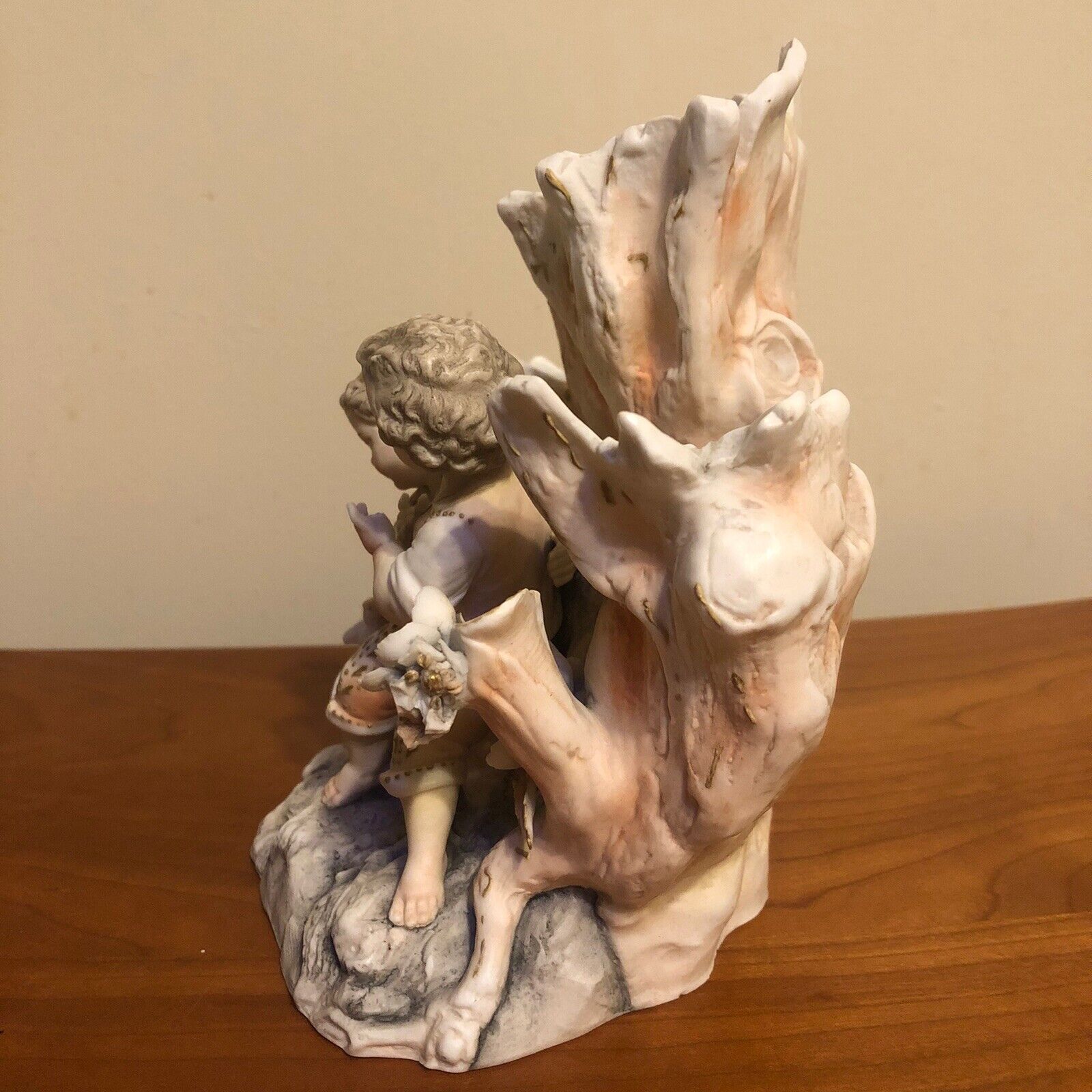 Volkstedt Couple in Love Porcelain Figurine Vase Triebner, Ens & Eckert c.1800s