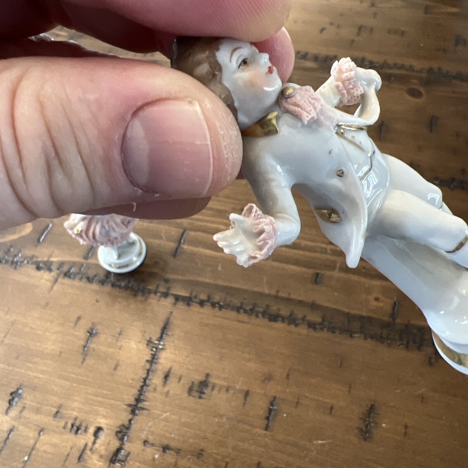 Vintage Dancing 1800's Couple Figurine Made in Germany