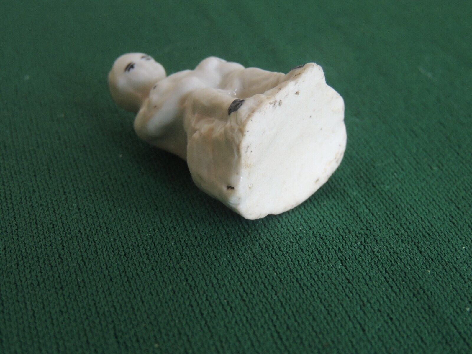 Antique 1800s Staffordshire Boy Bunny Rabbit stump Fairing Whistle Toy Folk art