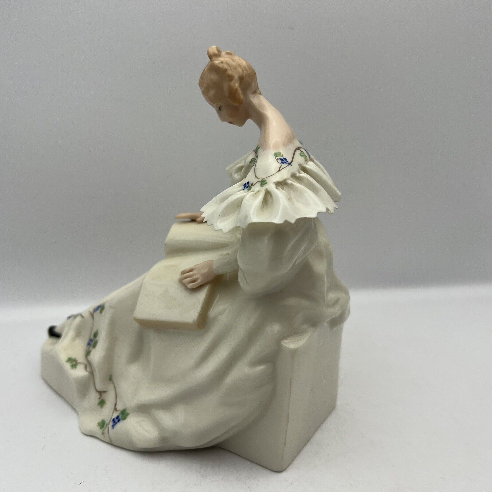 EXTREMELY RARE Early Lenox Figurine- “The Reader” - Est. late 1800s Porcelain