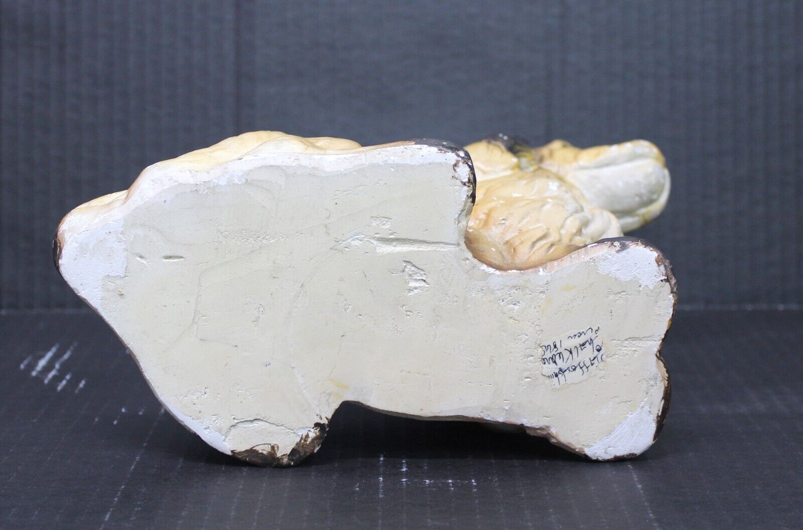 Antique 1800's Staffordshire Chalk Ware Dog Figurine Rare