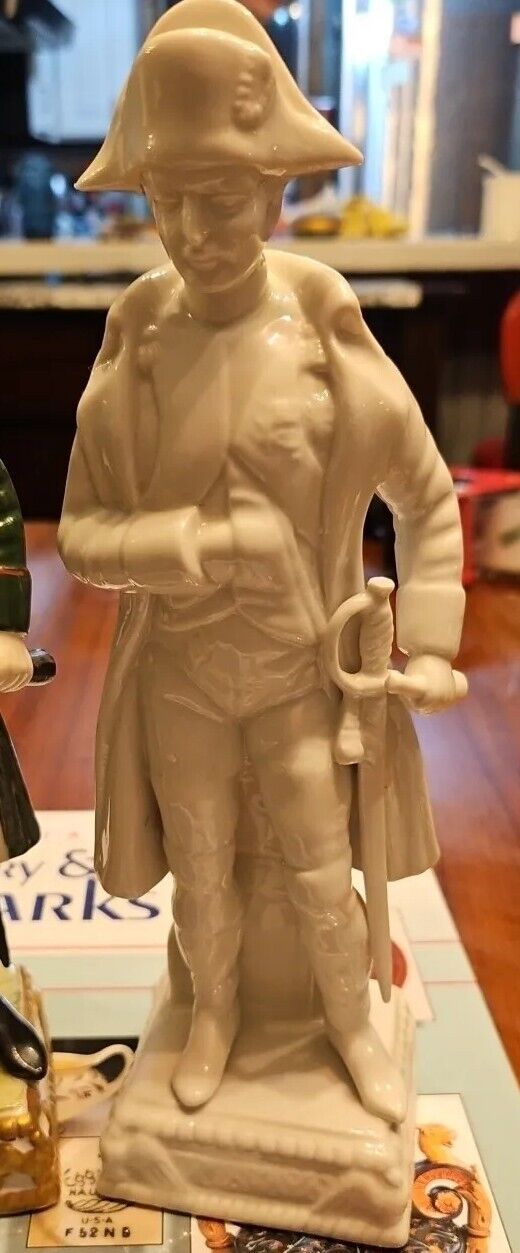 Pair Mid 1800s Napoleon Dresden Style Handcrafted Figurines 10" Finished And Un.
