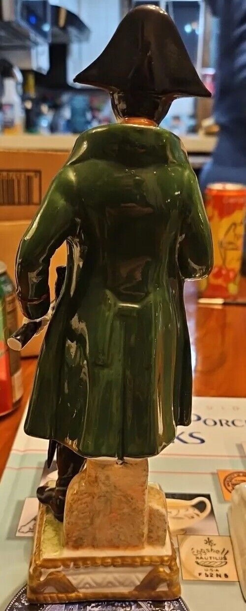 Pair Mid 1800s Napoleon Dresden Style Handcrafted Figurines 10" Finished And Un.