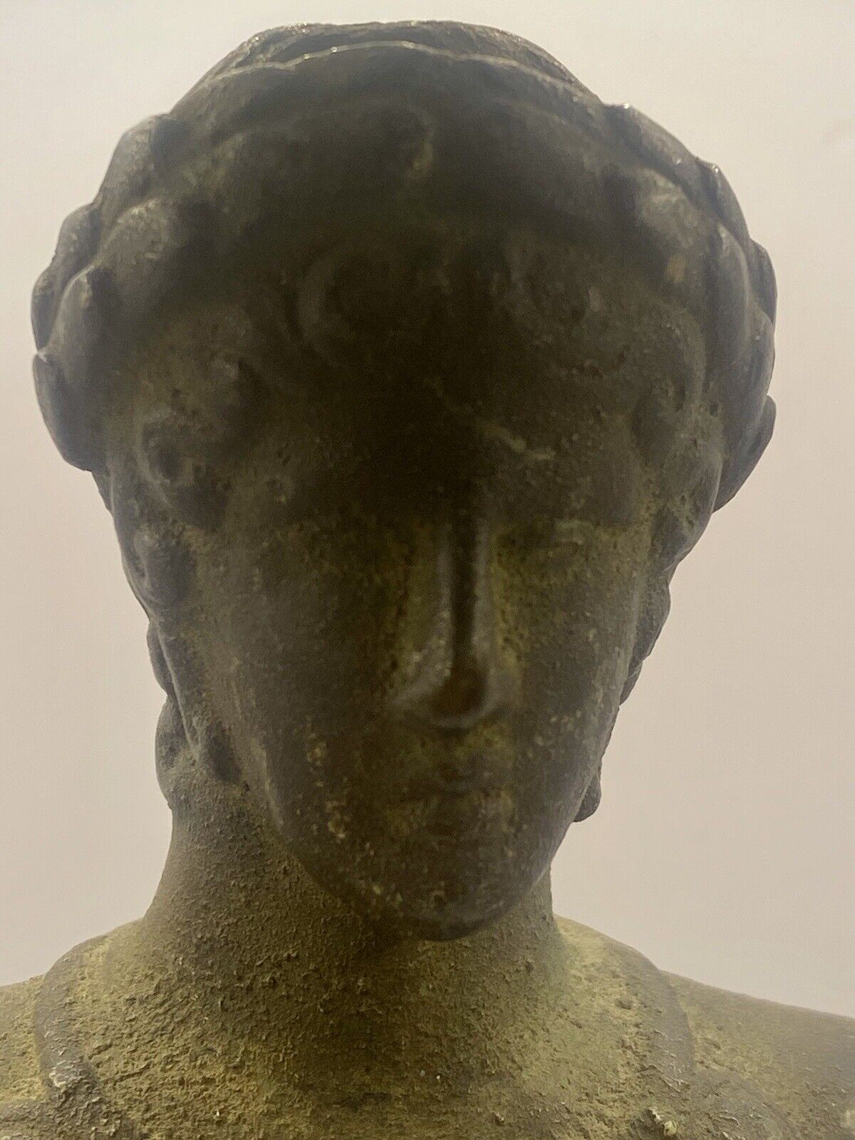 Antique RARE 1800s After Etruscan Bronze Aplu God Of Thunder Statue 11"