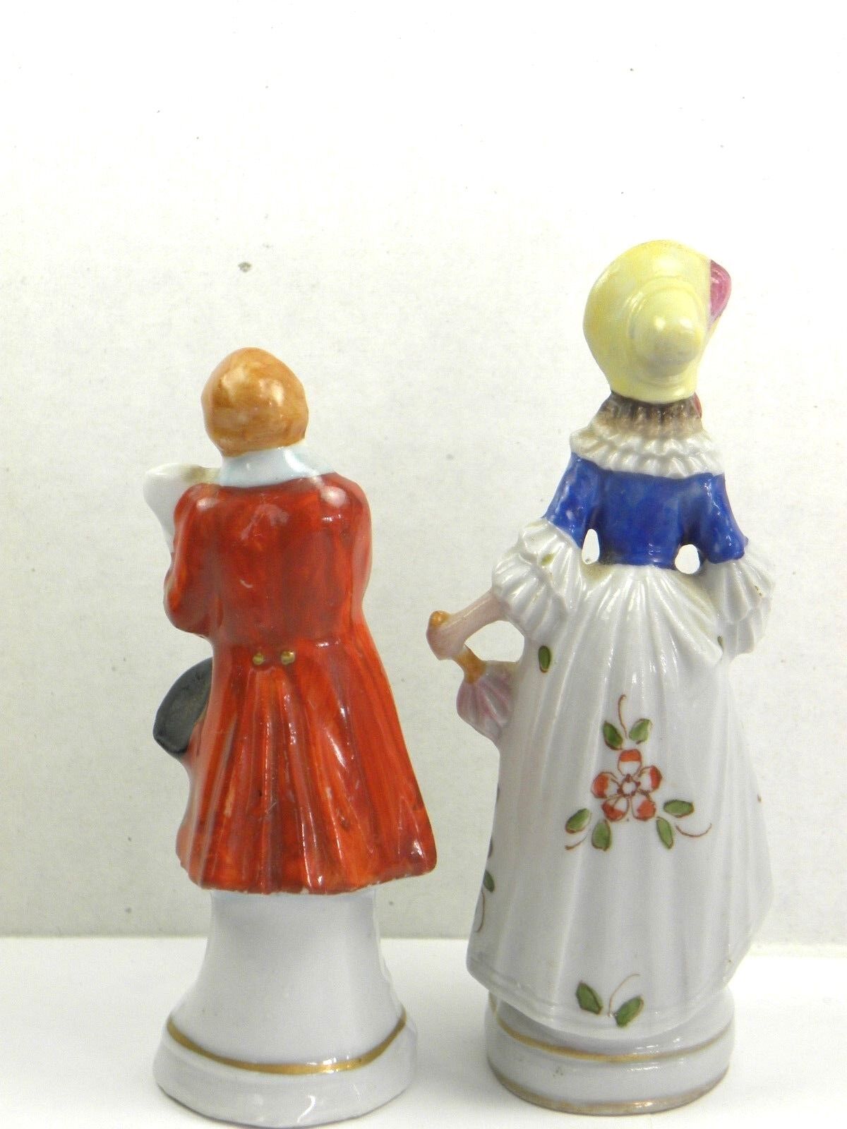Antique Porcelain Figurines Germany Anspach 1700's 18 C Pair Germany