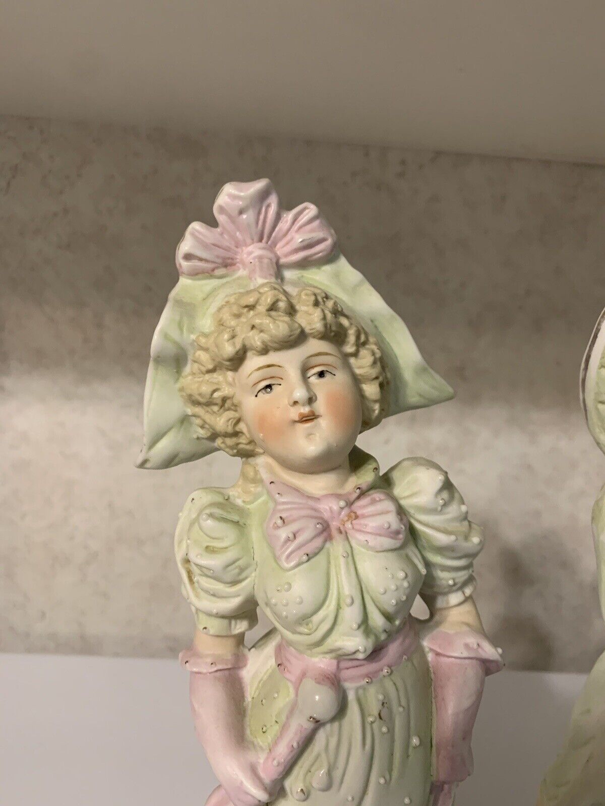 FREE SHIPPING VINTAGE STATUES EXCELLENT COND. MATCHING SET NUMBERED 19TH CENTURY