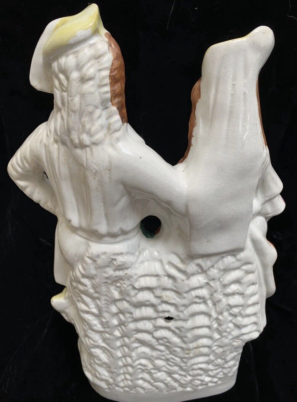 Staffordshire Mid 1800’s Huge Figurine Couple Doorstop