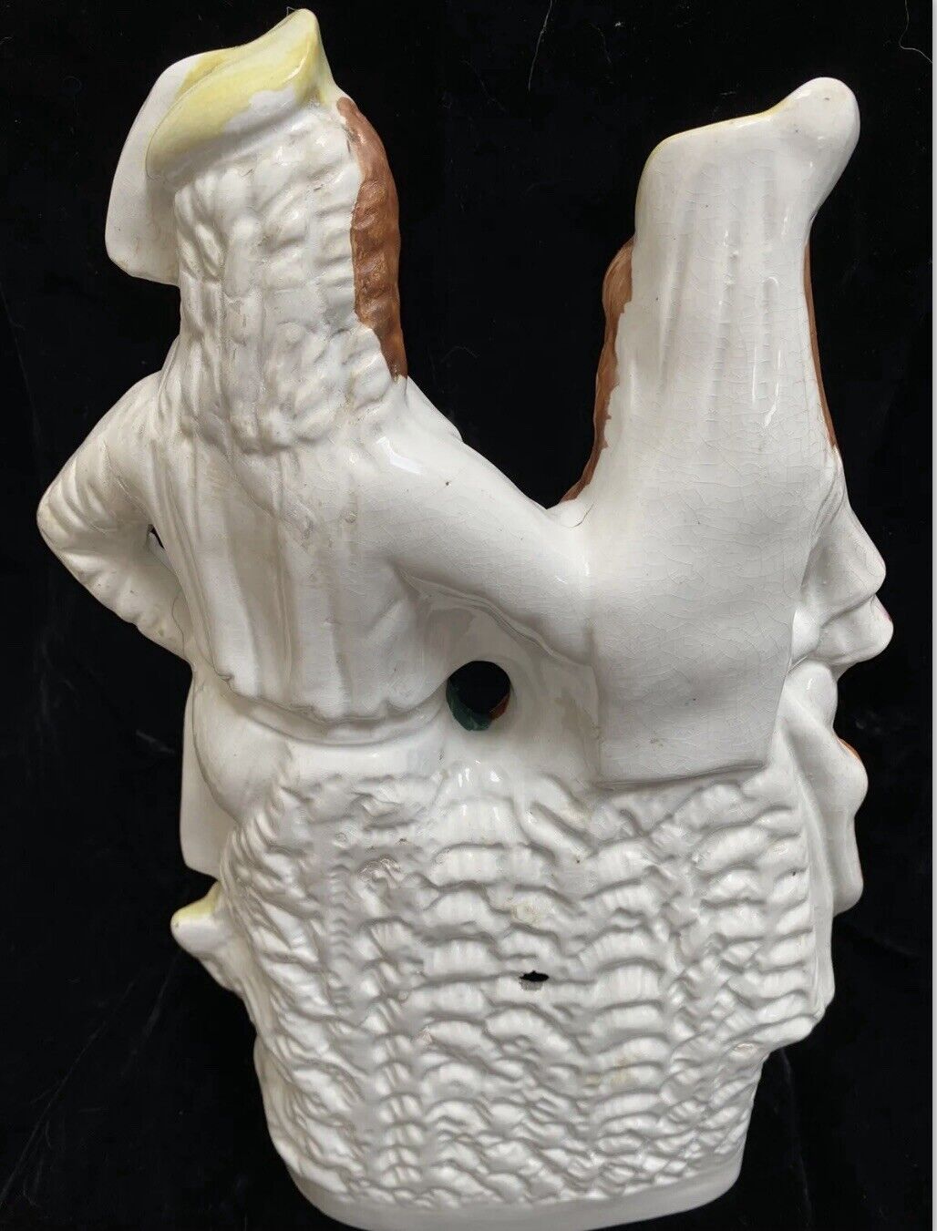 Staffordshire Mid 1800’s Huge Figurine Couple Doorstop