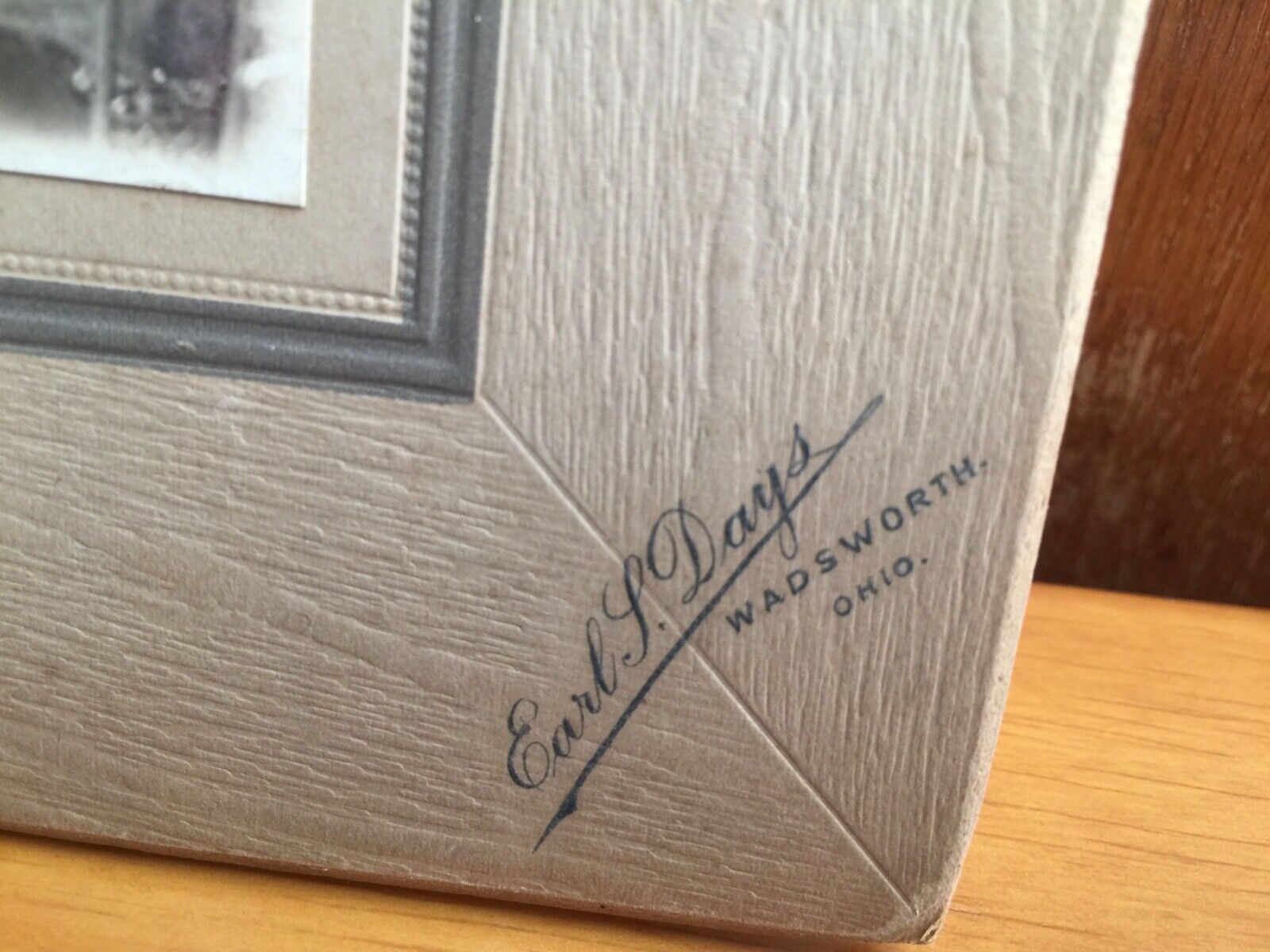 Large Antique Carte De Visit of people dressed in late 1700's or 1800's clothes