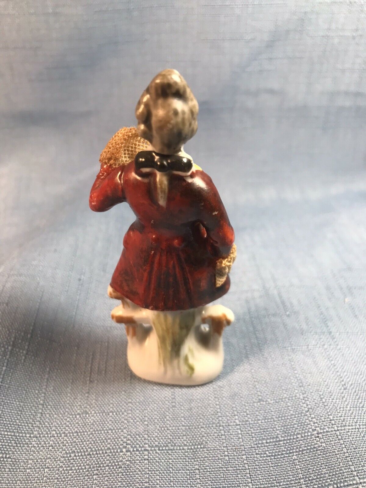 Small 3 1/2" 1700s Period Porcelain Figurine made in Japan