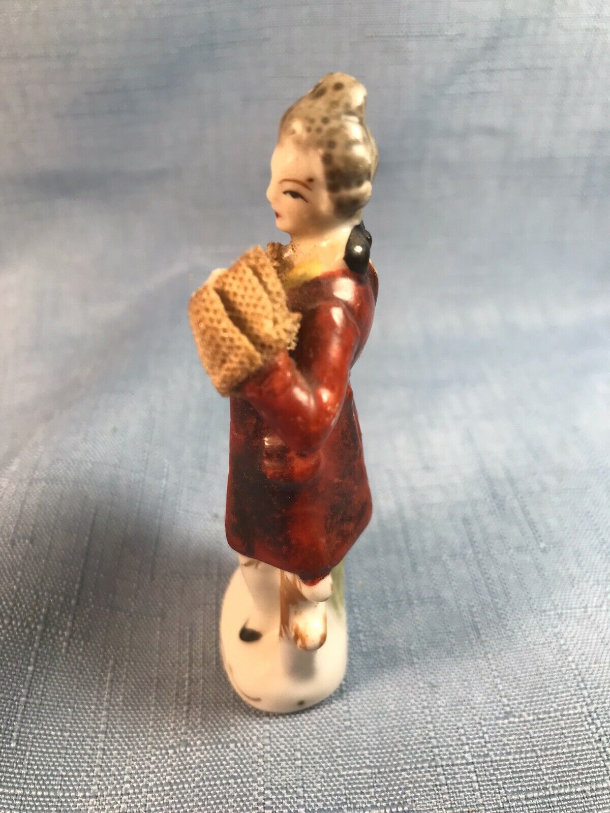 Small 3 1/2" 1700s Period Porcelain Figurine made in Japan