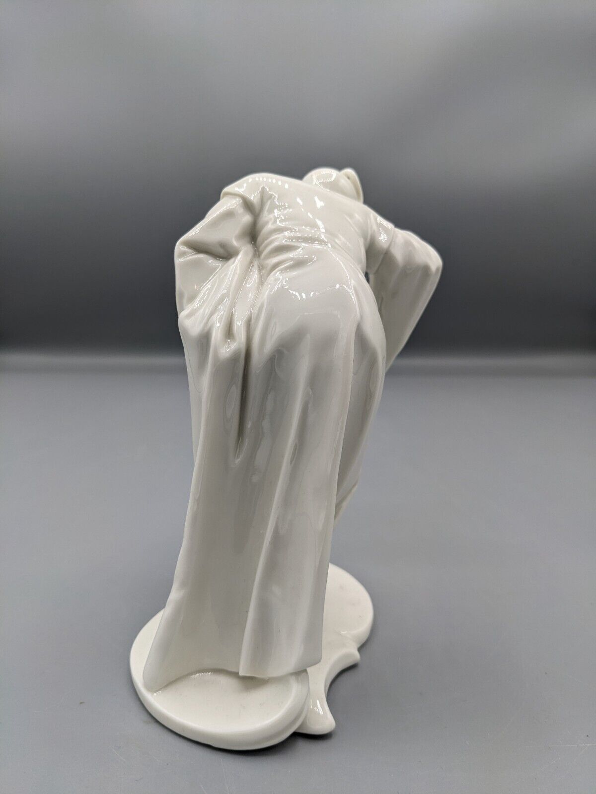 1700s Antique Nymphenburg Blanc de Chine Monk Porcelain Figurine by Bustelli 6"