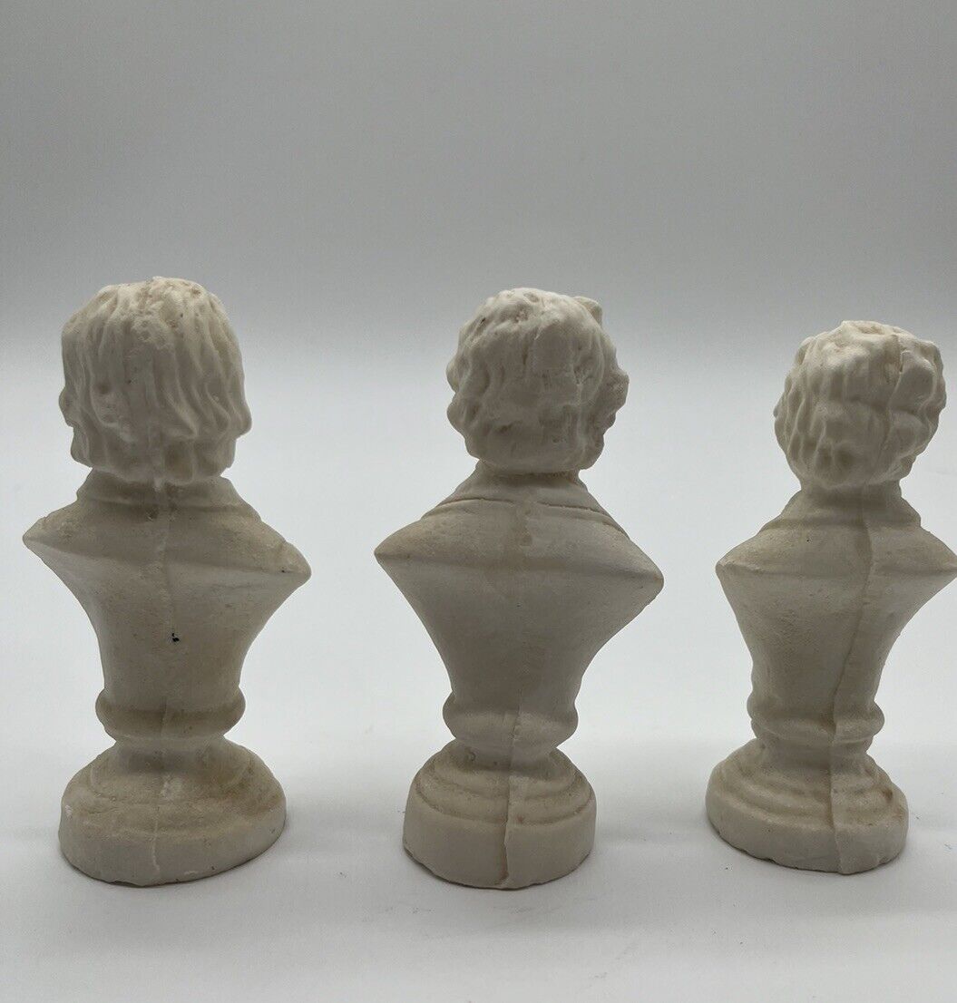 Musical Composer Busts Chopin Beethoven Mendelssohn 1700’s And 1800’s