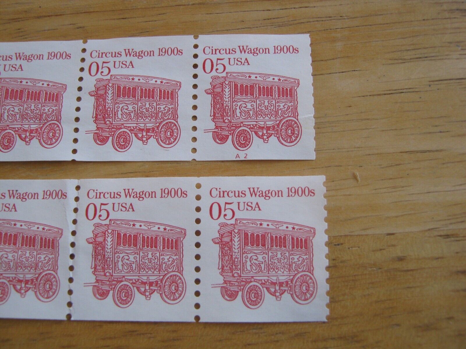 U.S. Stamps 1900s Circus Wagon 5 Cent Lot of 10 Stamps