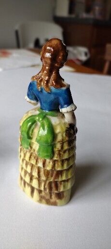  Occupied Japan 1946 Colonial Porcelain Lady Figurine 6 1/4" Tall