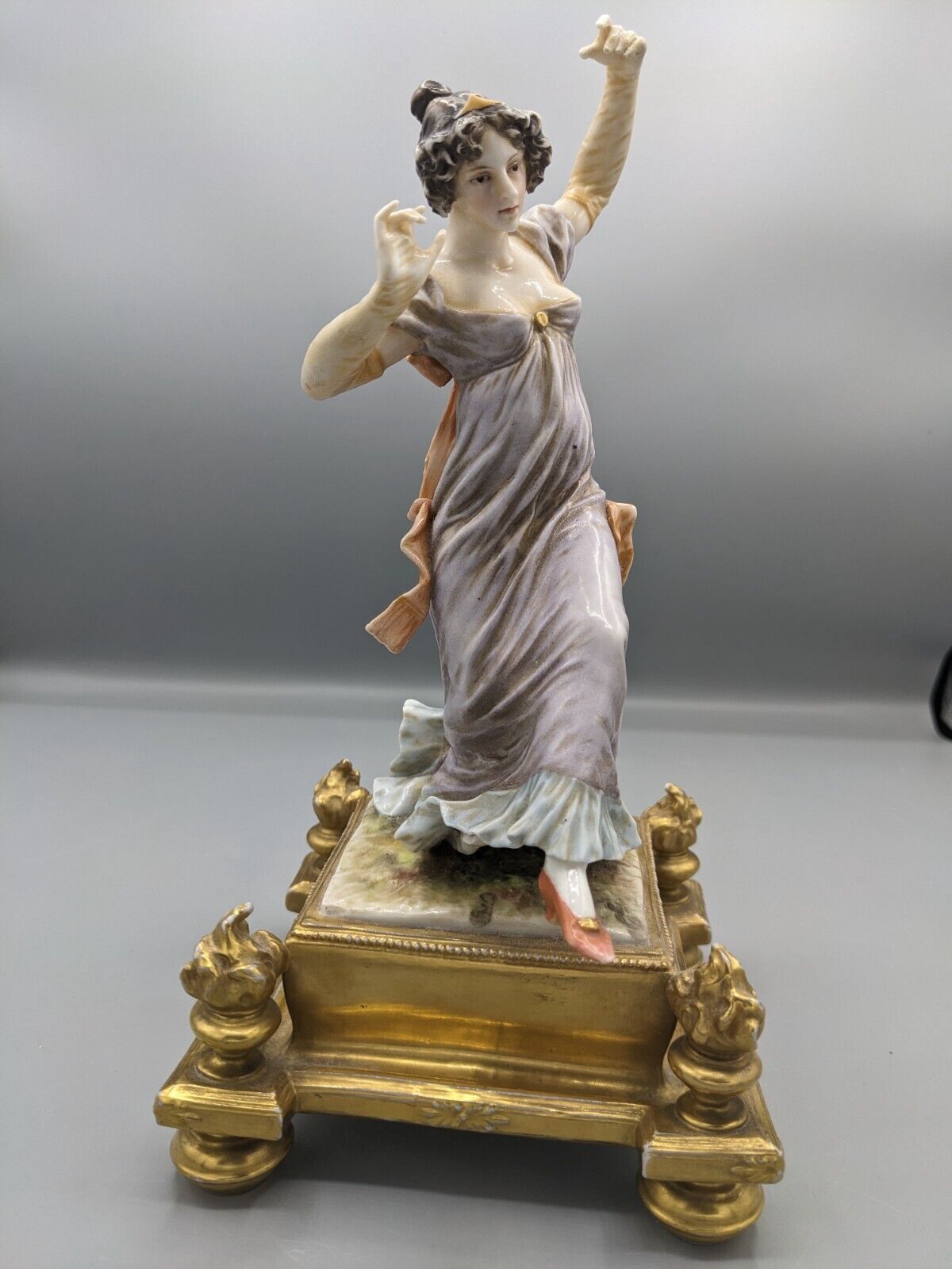 1700s Antique St Petersburg Catherine Porcelain Figurine "Natalie" Rare Marked