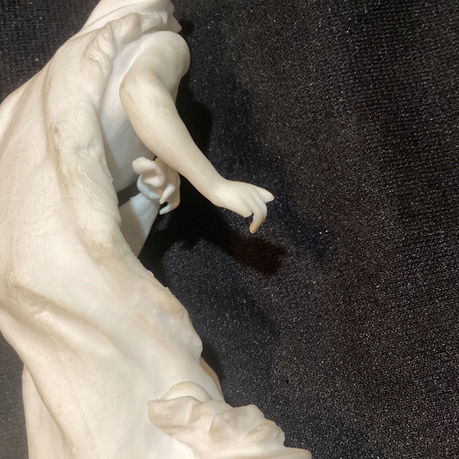 Fine Antique French Sevres Bisque Porcelain Figurine Winter Man Allegory 1700s?