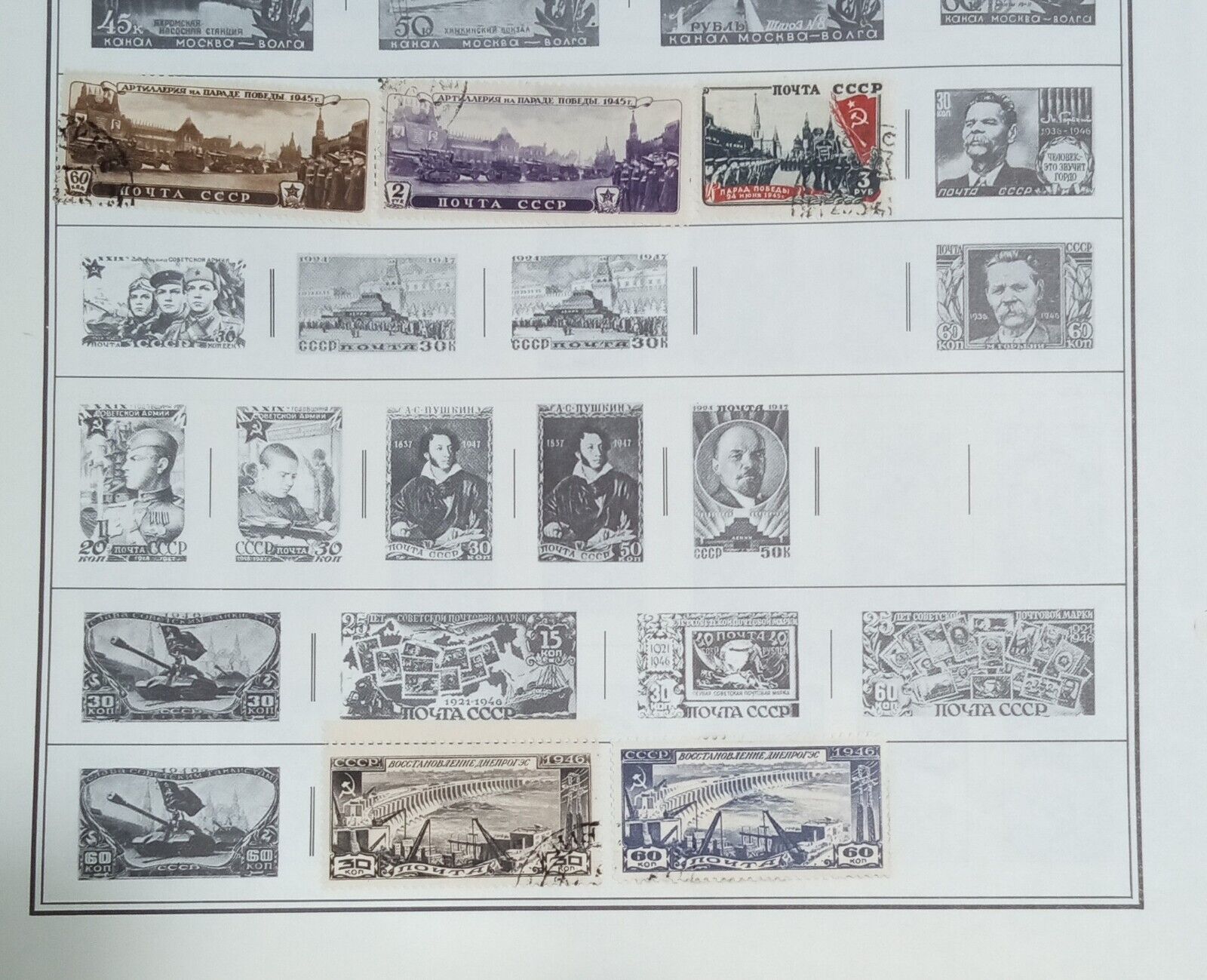 1875-1900s Russia Postage Stamps Imperial Russia 