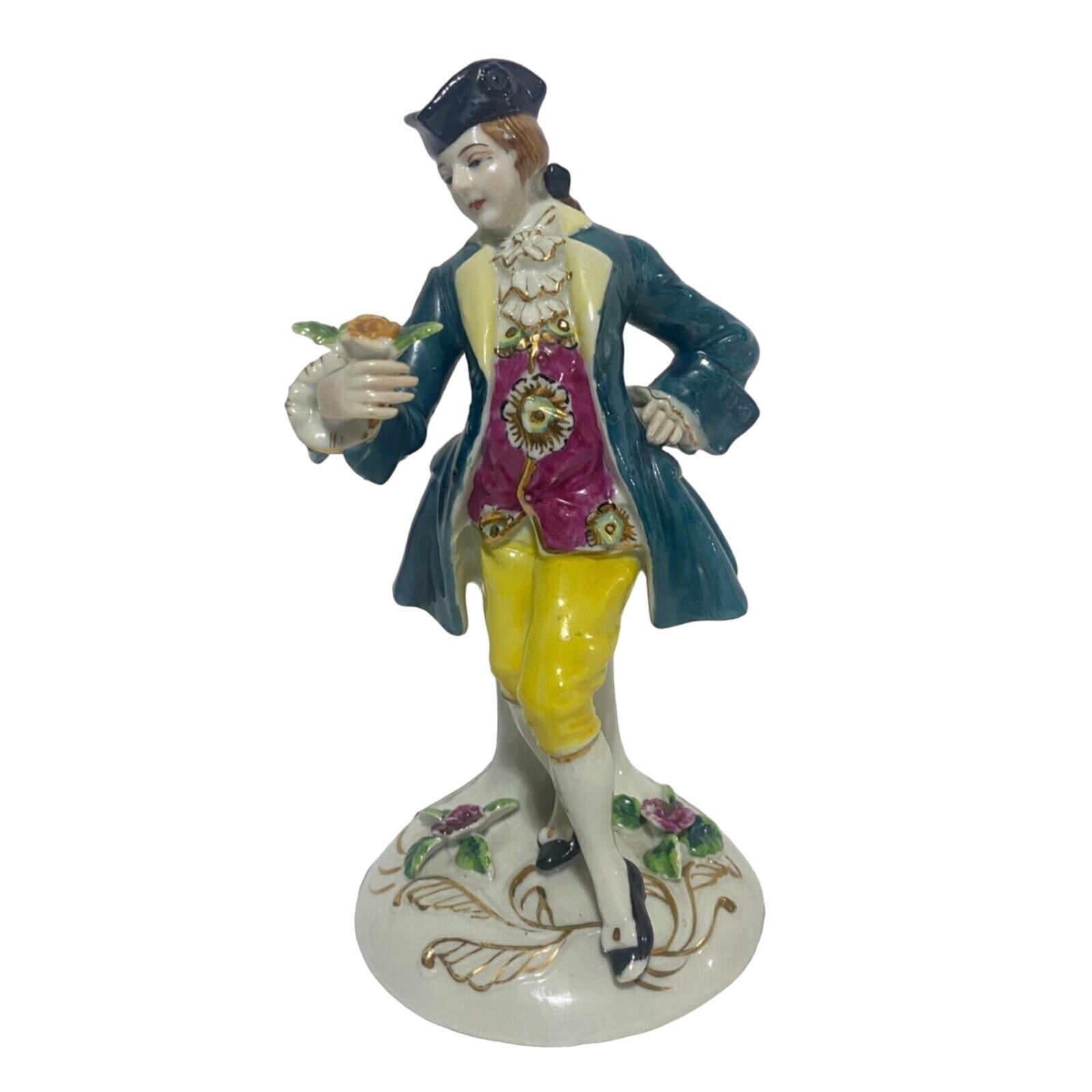 Victorian Porcelain Figurine Hand Painted Occupied Japan Vintage 1950 7.5"