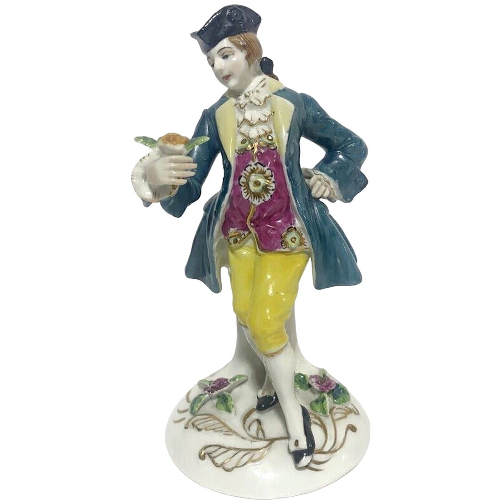 Victorian Porcelain Figurine Hand Painted Occupied Japan Vintage 1950 7.5"