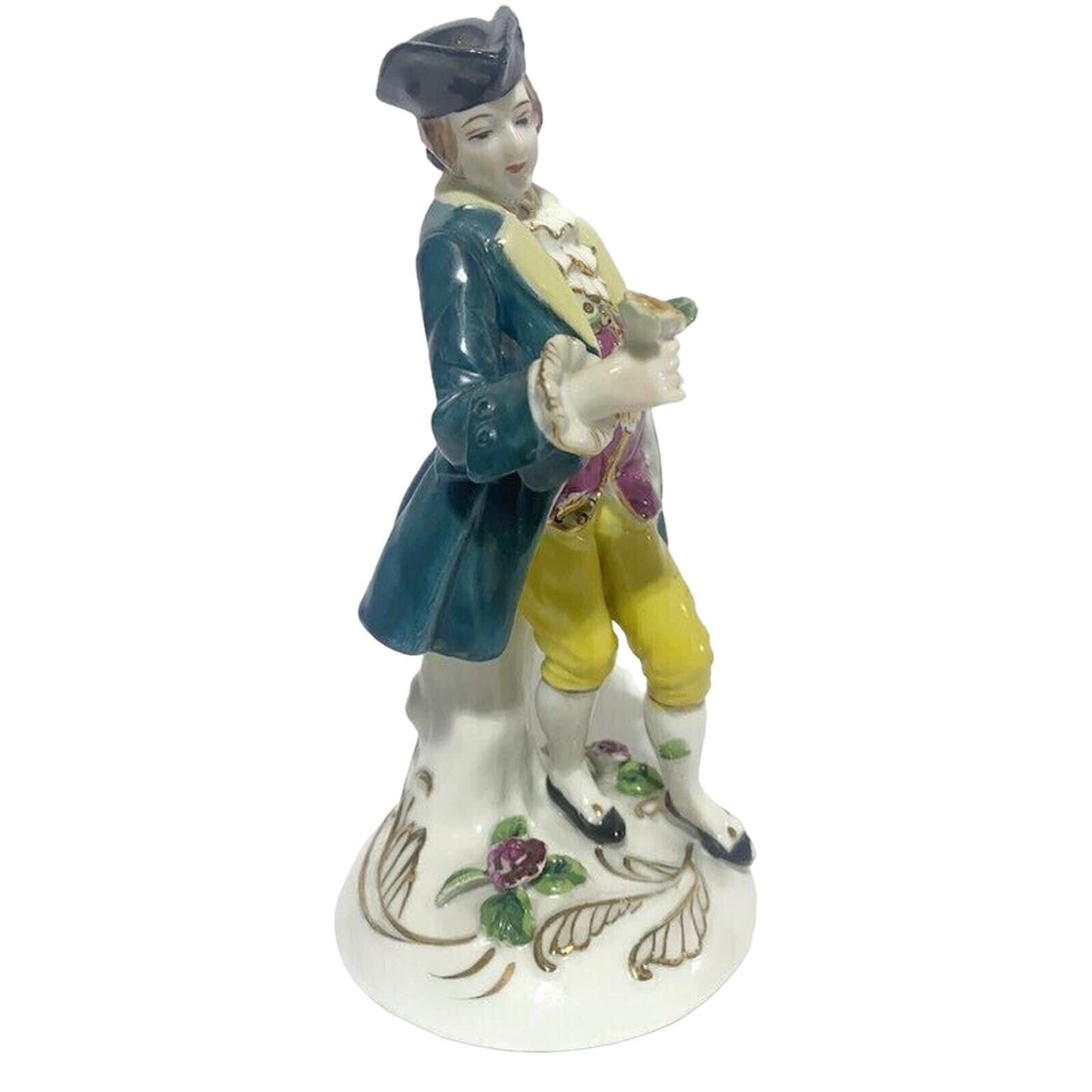 Victorian Porcelain Figurine Hand Painted Occupied Japan Vintage 1950 7.5"