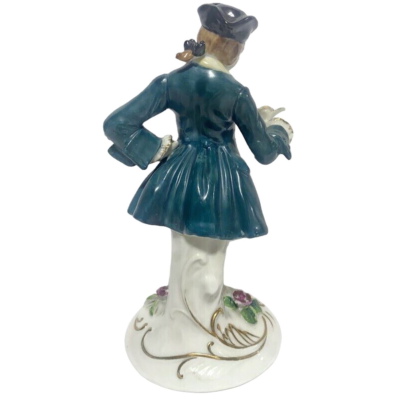 Victorian Porcelain Figurine Hand Painted Occupied Japan Vintage 1950 7.5"