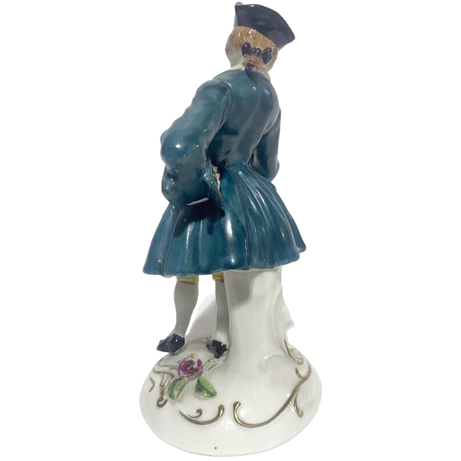 Victorian Porcelain Figurine Hand Painted Occupied Japan Vintage 1950 7.5"