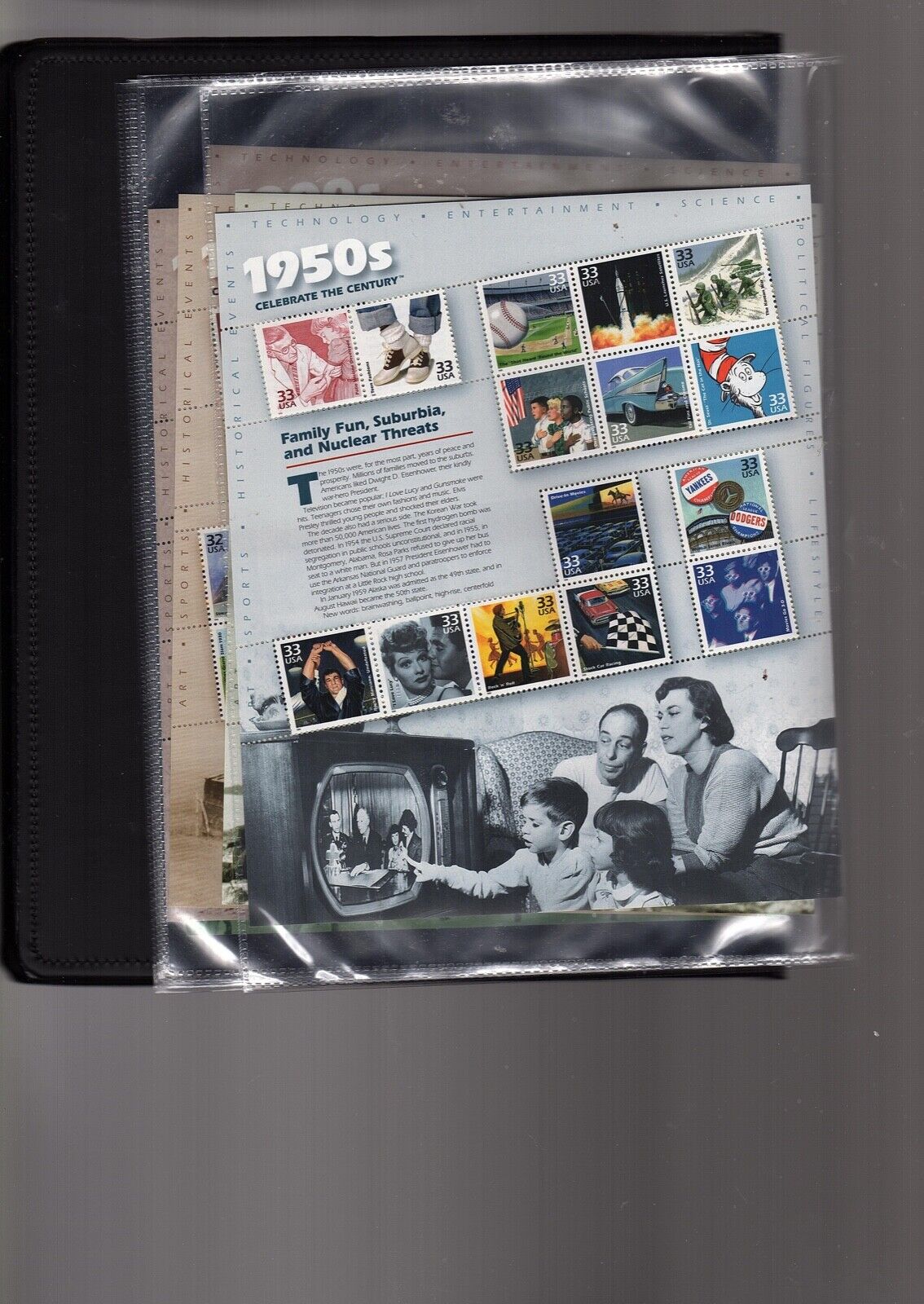 Celebrate the Century  US Stamps  Scott 3182-91   1900s-1990s CV $265 (bb17
