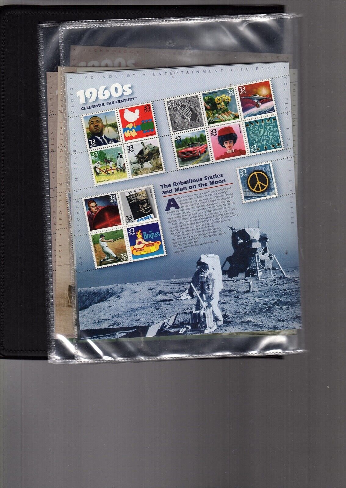 Celebrate the Century  US Stamps  Scott 3182-91   1900s-1990s CV $265 (bb17